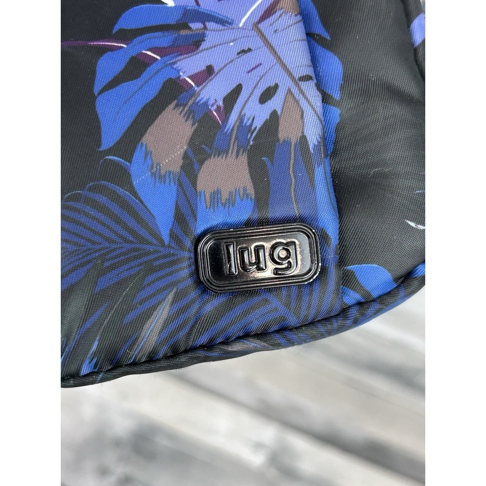 Lug Scoop crossbody (blue, purple, black) Botanical Floral - Picture 4 of 9